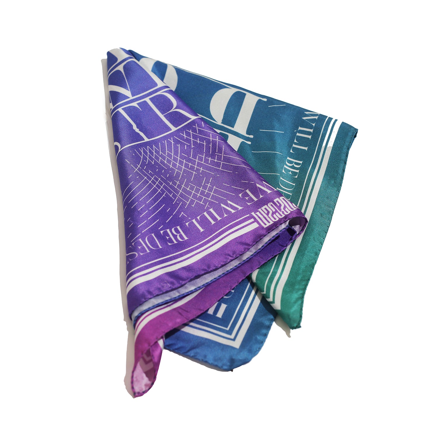 MULTICOLOR SQUARE SILK SCARF