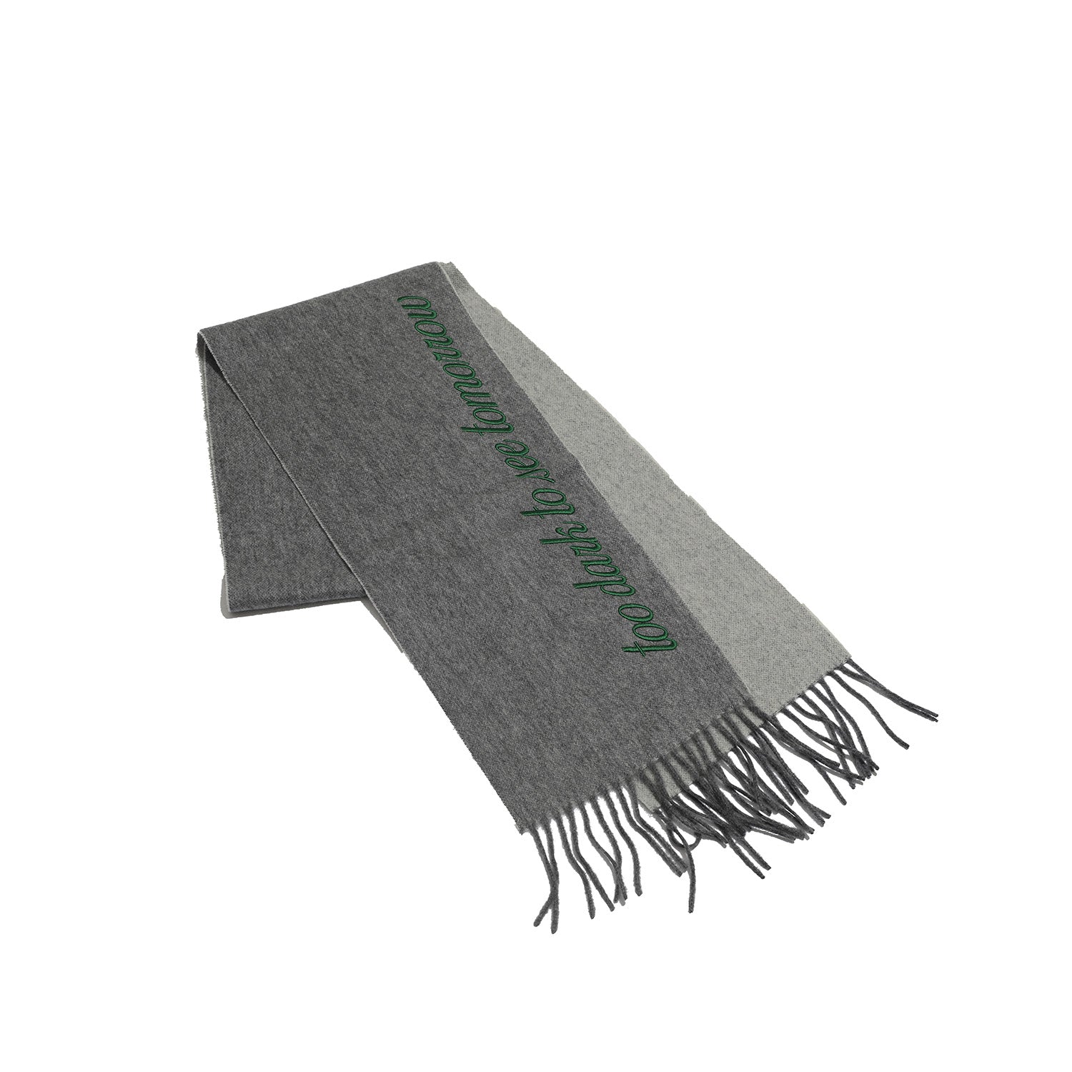 GRAY CASHMERE SCARF