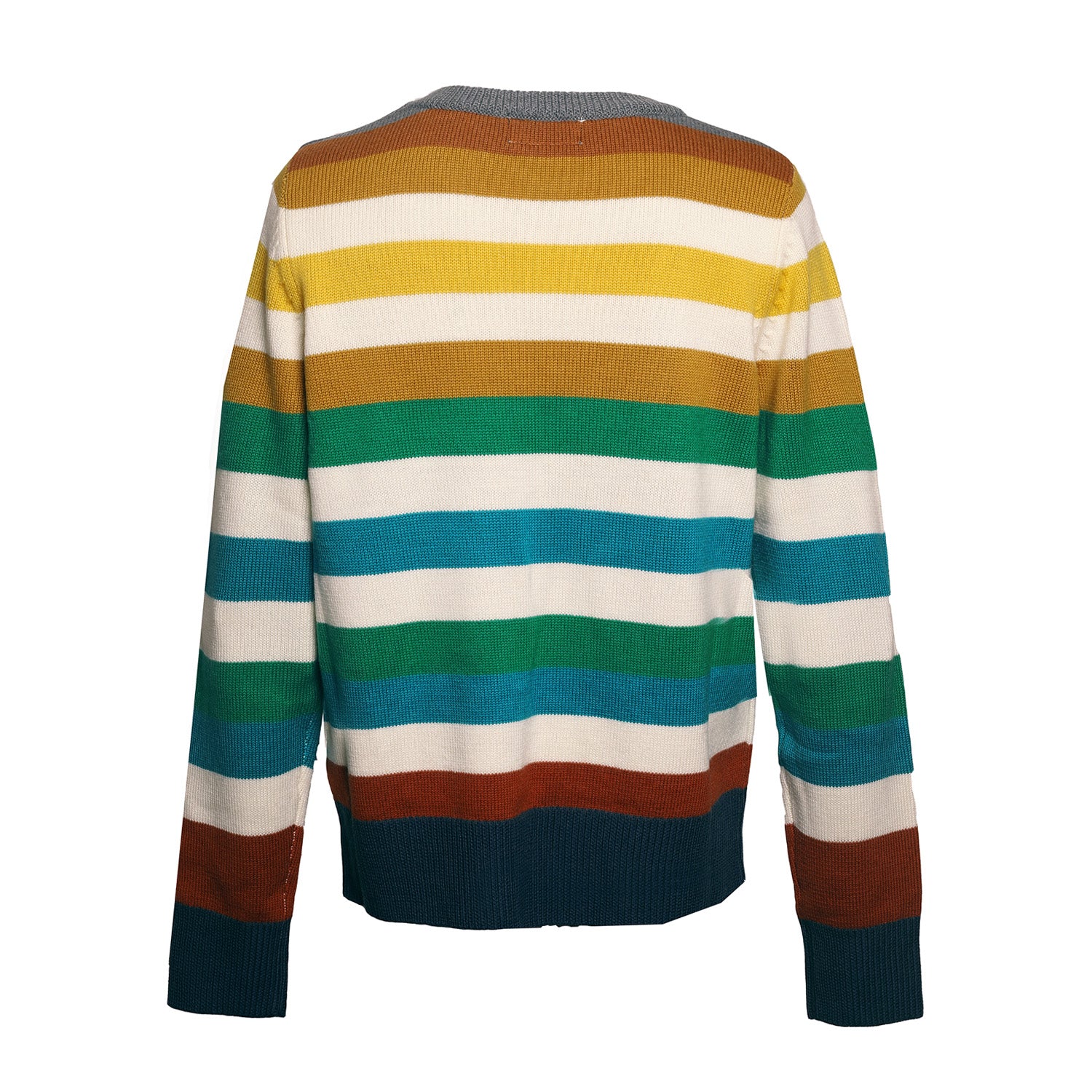 MULTICOLOR STRIPED WOOL SWEATER